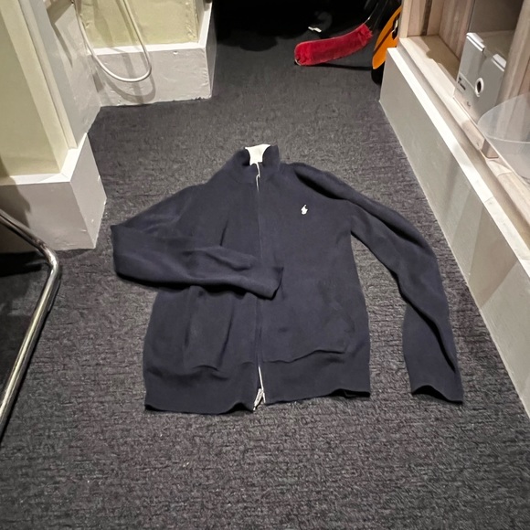 Youth Polo Ralph Lauren Quarter Zip - Navy - Picture 1 of 4